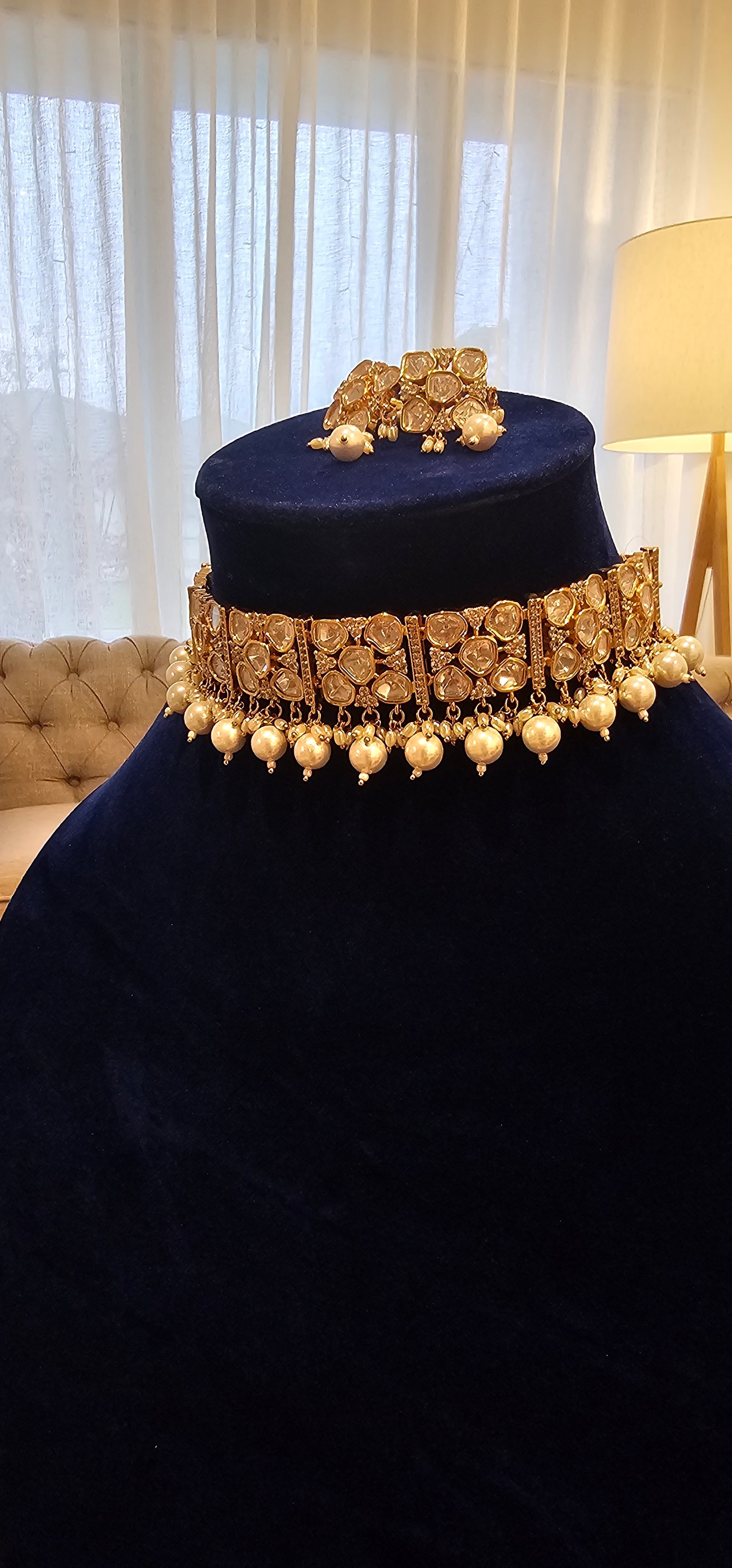 Heera pearl choker set