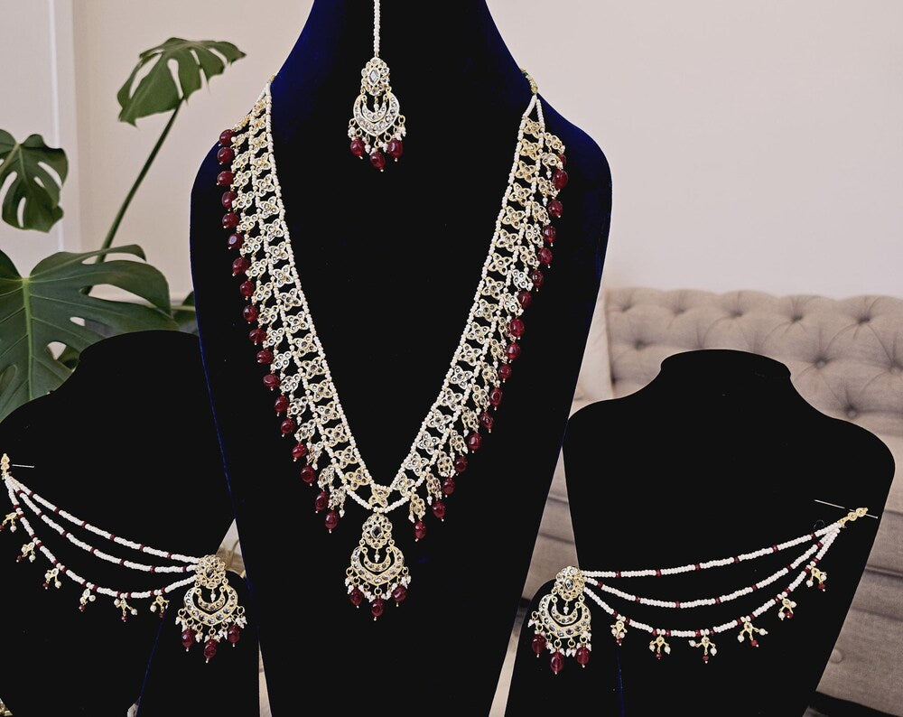 Mahira polki necklace set