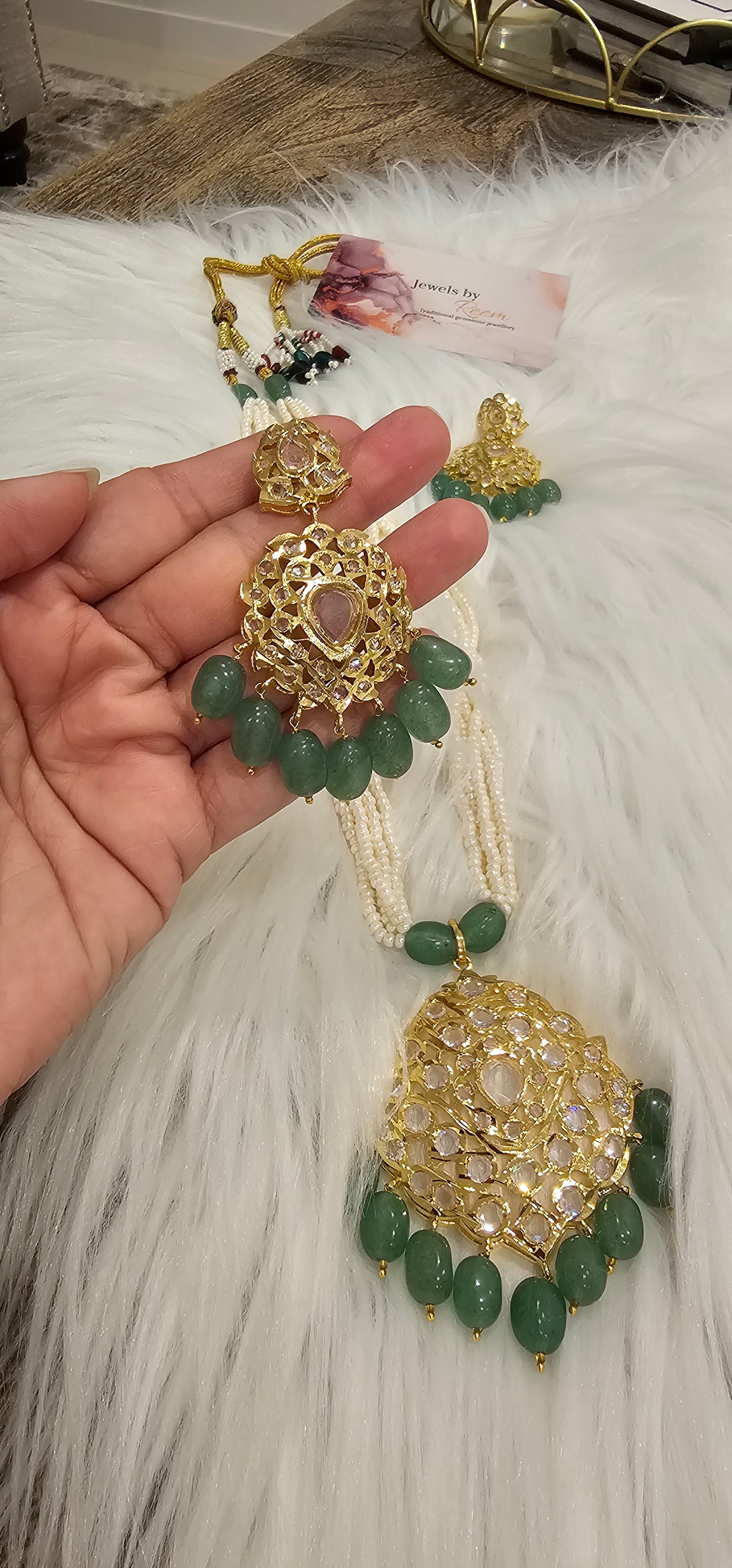 Sanobar almaas pendant set