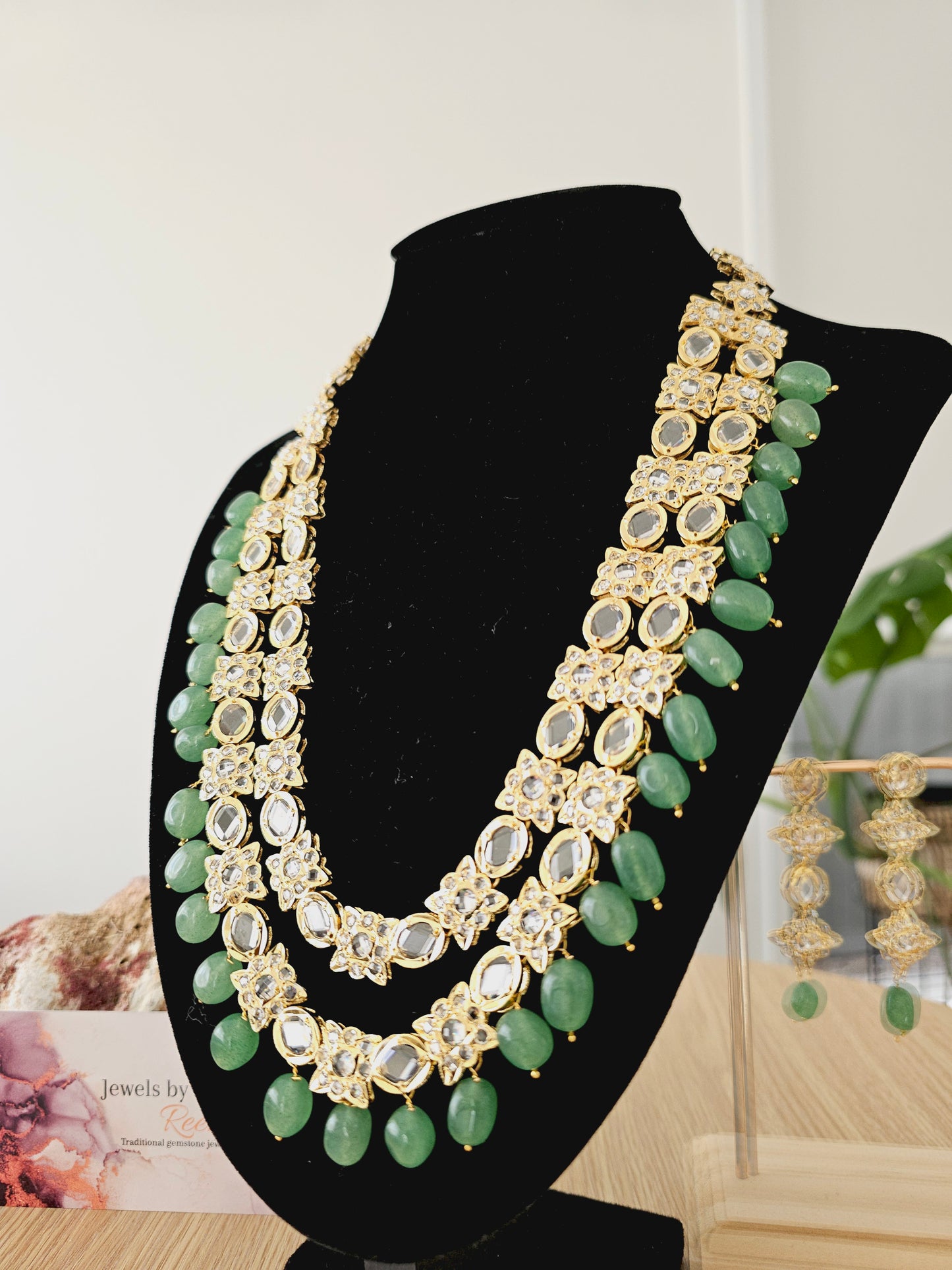 Kohinoor two-strand almaas necklace set