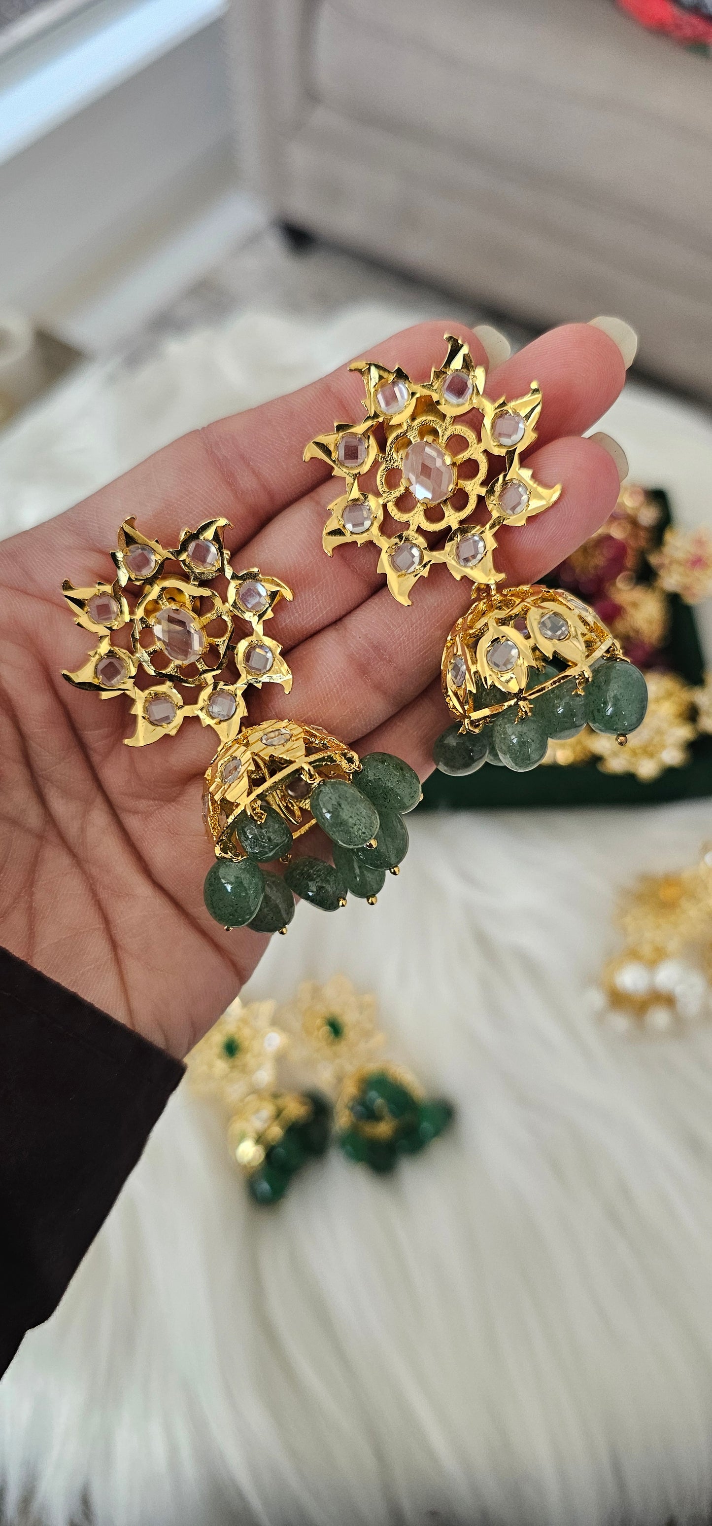 Dilruba Traditional Jhumkas