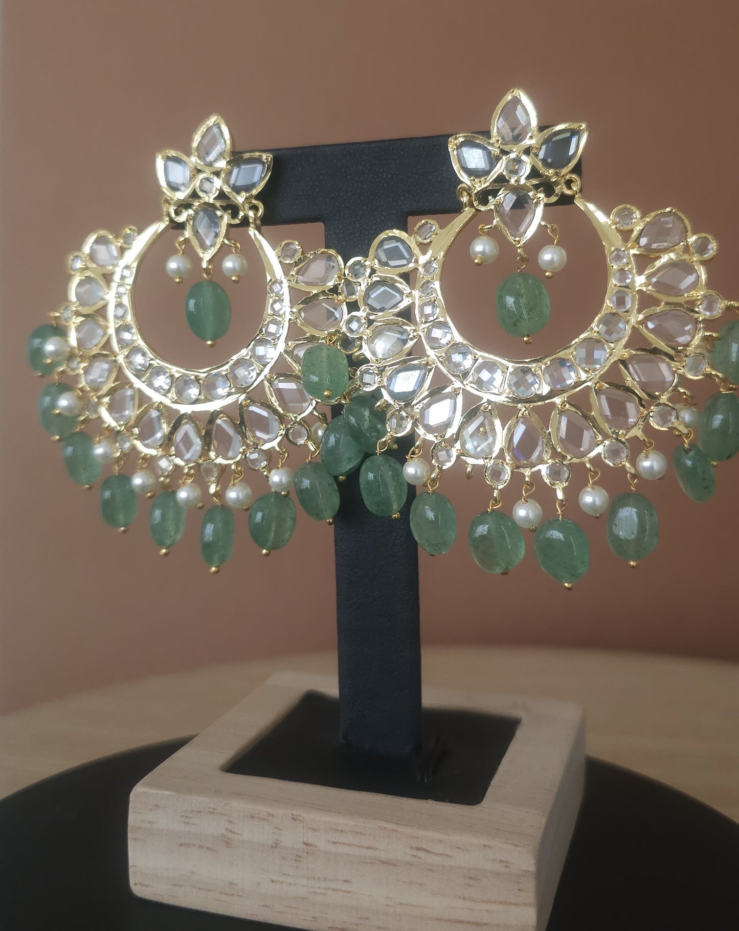 Bahaar Almaas chand bali earrings