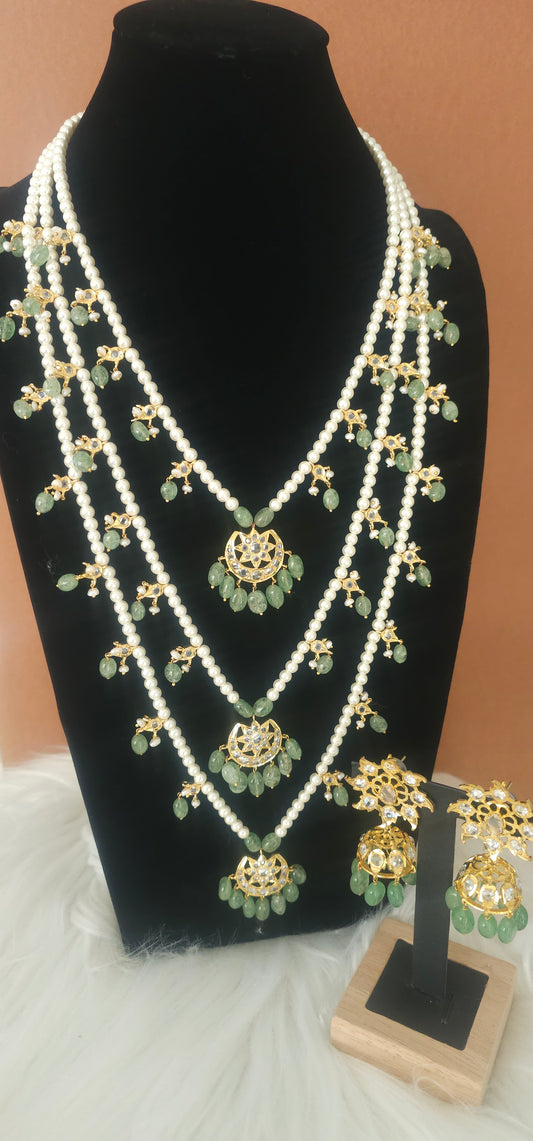 Sitara sath lada necklace set