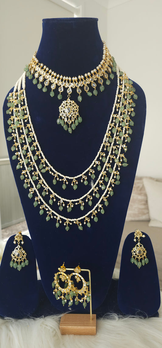 Zeenat three-layered long necklace