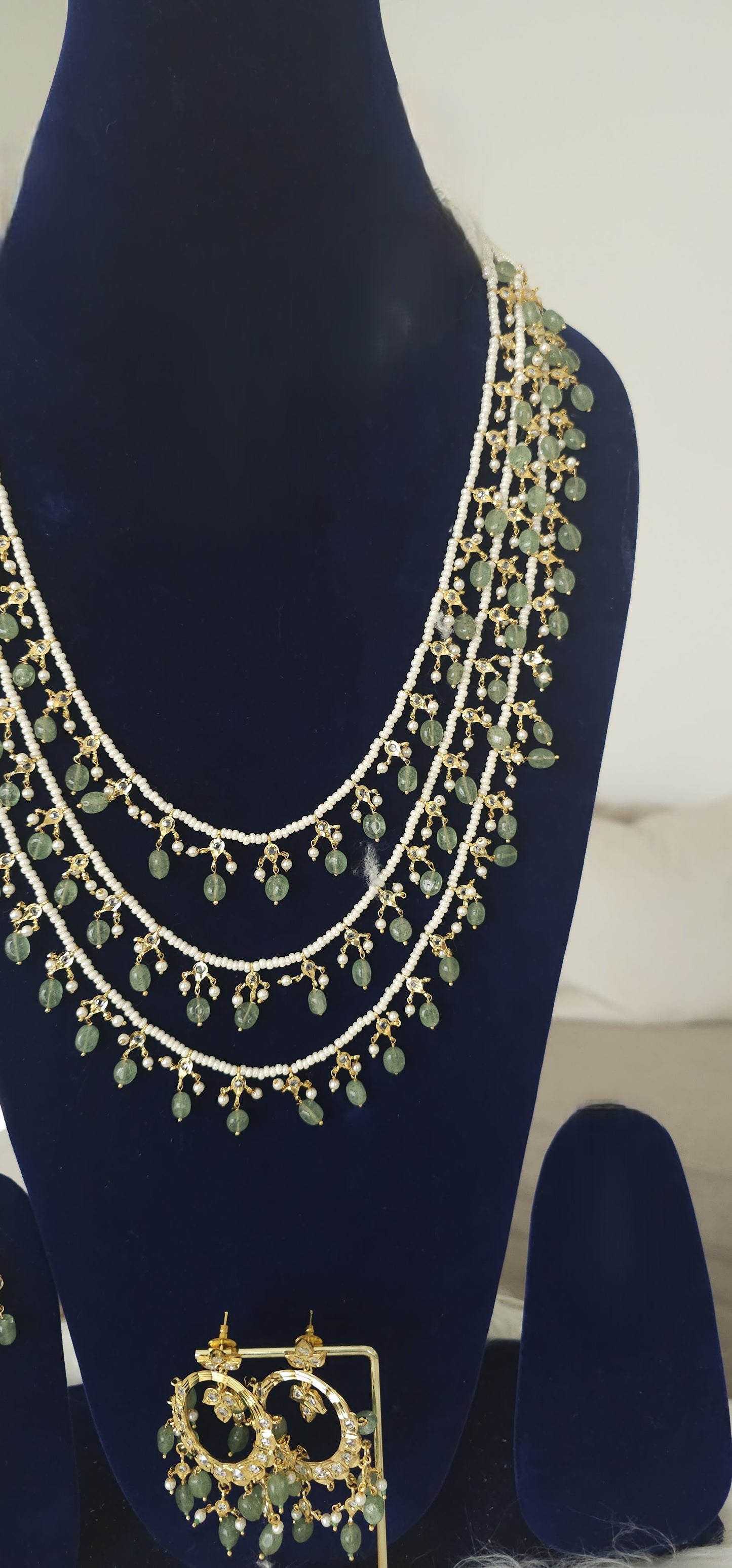 Zeenat three-layered long necklace