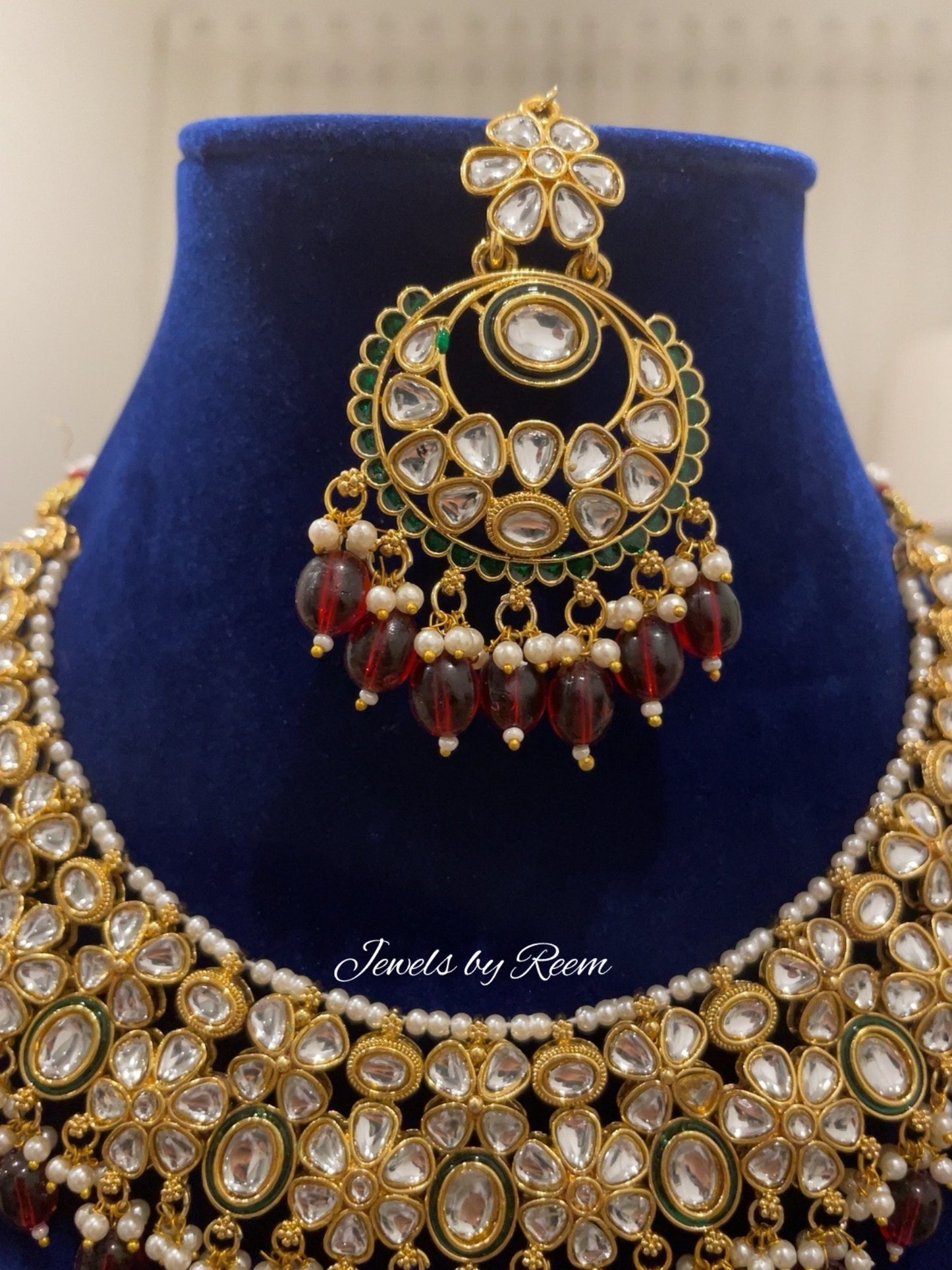 Jaipuri Kundan necklace set