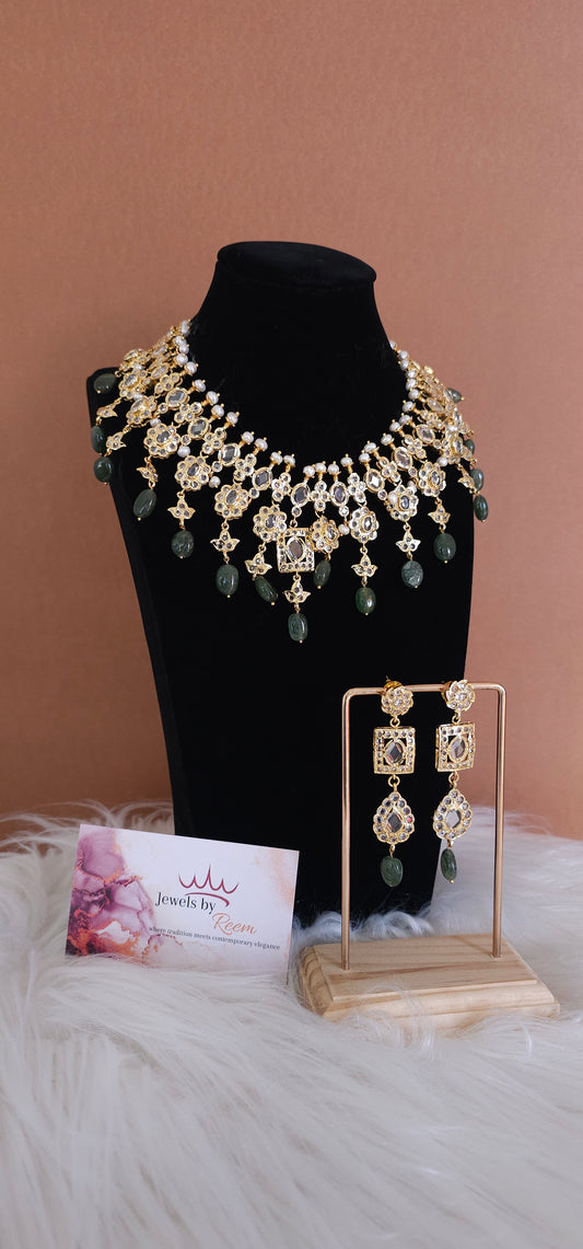 Zahab bridal necklace set