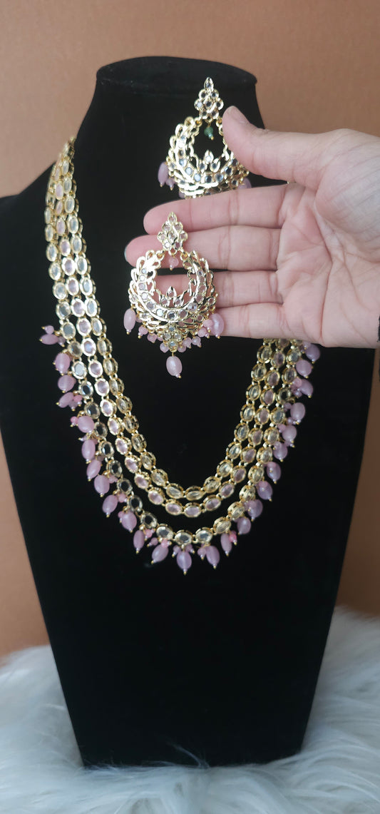 Matching long necklace
